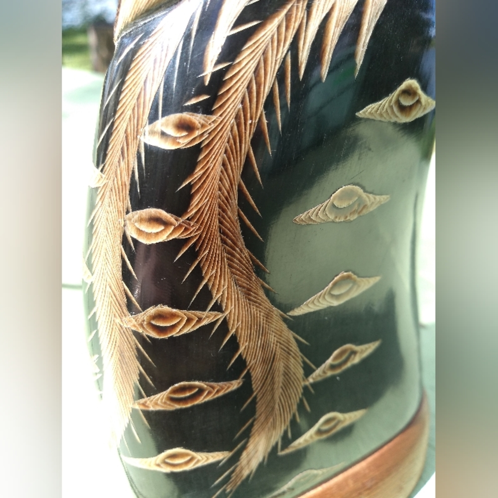 Detailed Quetzal Statue, Carved from Horn, Bangkok, Thailand, Bird, Peac… - Picture 12 of 12